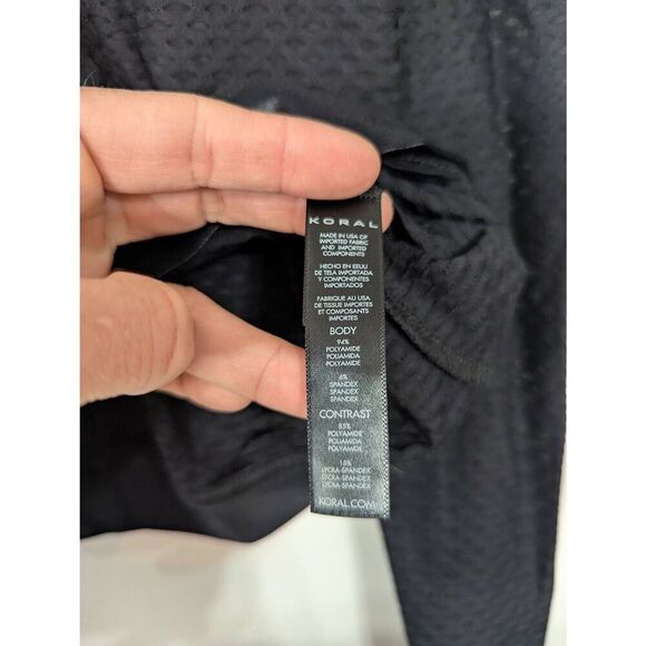 Koral Sofia Netz Pullover Womens L Athleisure Breezy Sweatshirt Workout Travel - Picture 7 of 9